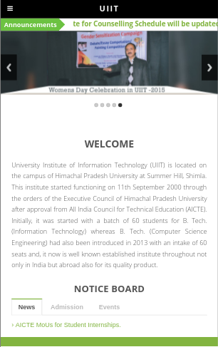 Project 2 UIIT Website